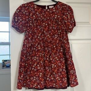 Fall short sleeved lined dress